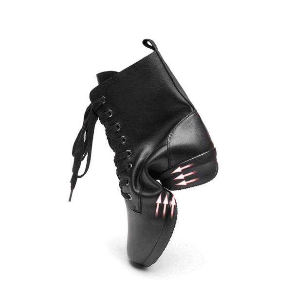 Men's Leatherette 4cm Heel Jazz With Lace-up Dance Boots Jazz Dance Shoes - Image 8