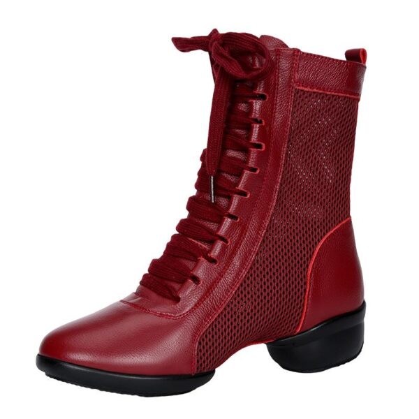 Women's Leatherette 4cm Heels With Lace-up Dance Shoes/Dance Boots/Jazz Boots - Image 2