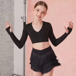 Z Girls Long-sleeved Dance Practice Tops Dancewear