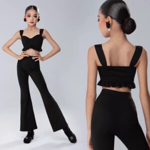 TID-Girls Dance Performance Dance Dancewear（Top + Pant）
