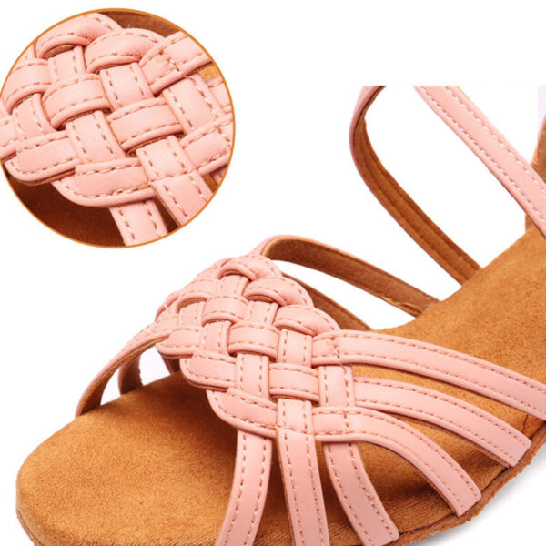KCDANCE Kid's Satin 3.5cm Heel Ballroom Dance Shoes Latin Shoes - Image 4