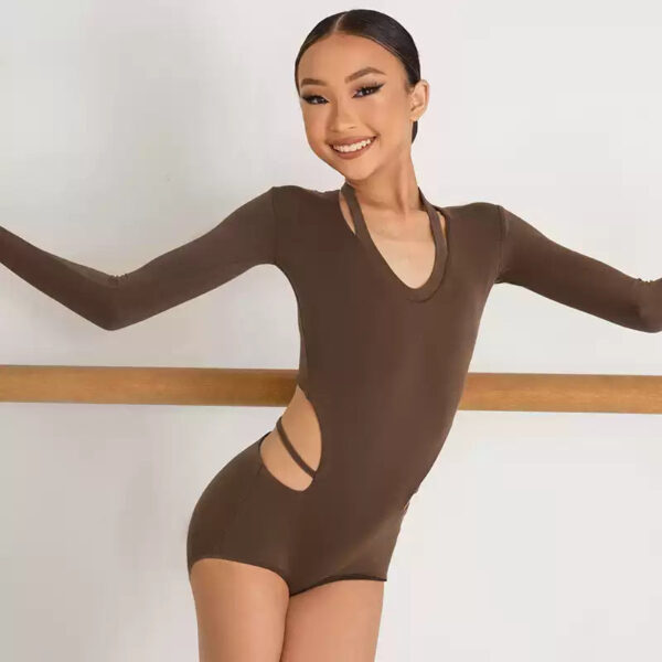 Z Girls  Long Sleeve Latin Dance Bodysuit Dance Wear - Image 8