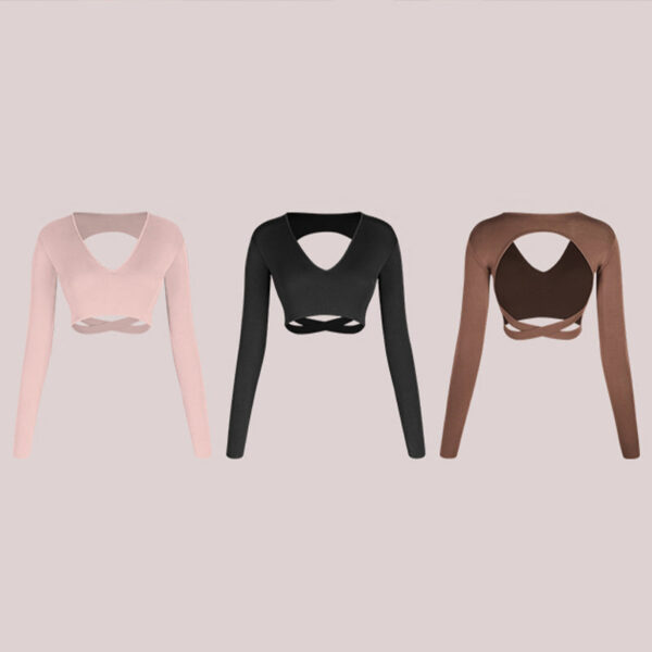 Z Girls Long-sleeved Dance Practice Tops Dancewear - Image 2
