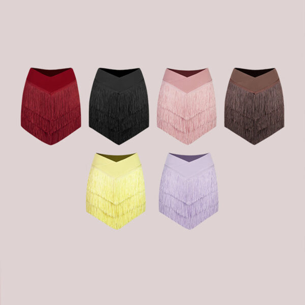 Z Girls Tassel Swing Dance Skirts Practice Dancewear - Image 2