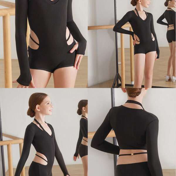 Z Girls  Long Sleeve Latin Dance Bodysuit Dance Wear - Image 7