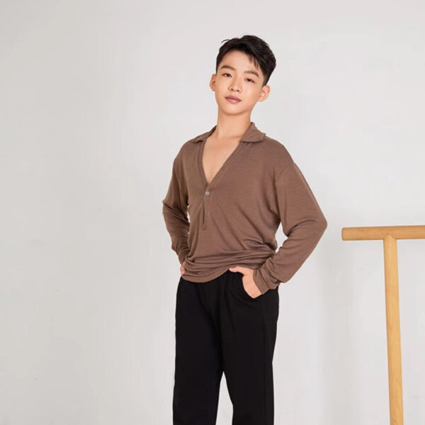Z Boy’s Long-sleeved Dance Practice Tops Dancewear - Image 5