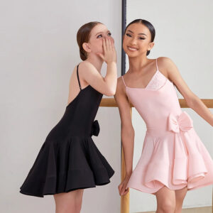 Z Girls Sleeveless V Neck Performance Dance Dresses Dancewear