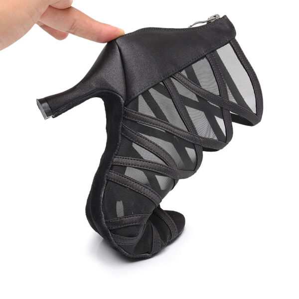 DS Women's Lace Customized Heel Heels Dance Boots Jazz Salsa Dancing Shoes - Image 4