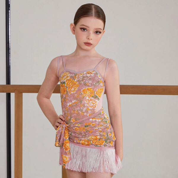 Z Girls Lace Swing Dance Skirts Practice Dancewear - Image 6