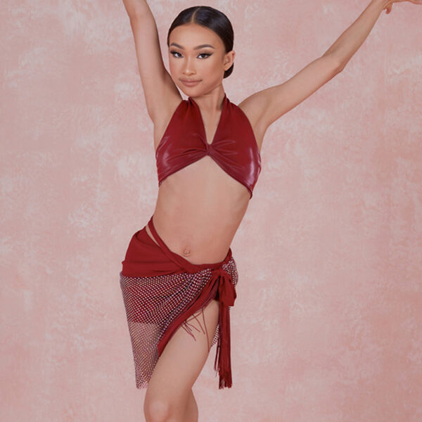 Z Girls Tassel Swing Dance Skirts Practice Dancewear - Image 4
