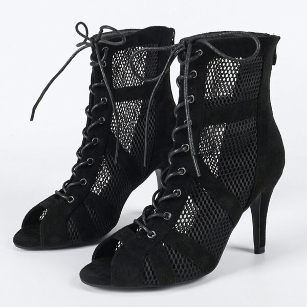 DS Women's Rubber Sole Customized Dance Heels Boots Salsa Jazz Dance Shoes - Image 8