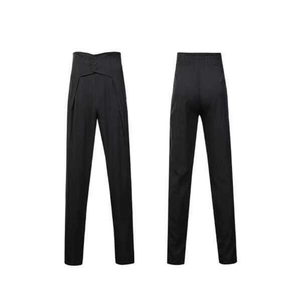 Z Men's Retro High-Waisted Dance Pants Latin Dance Practice Clothes - Image 2