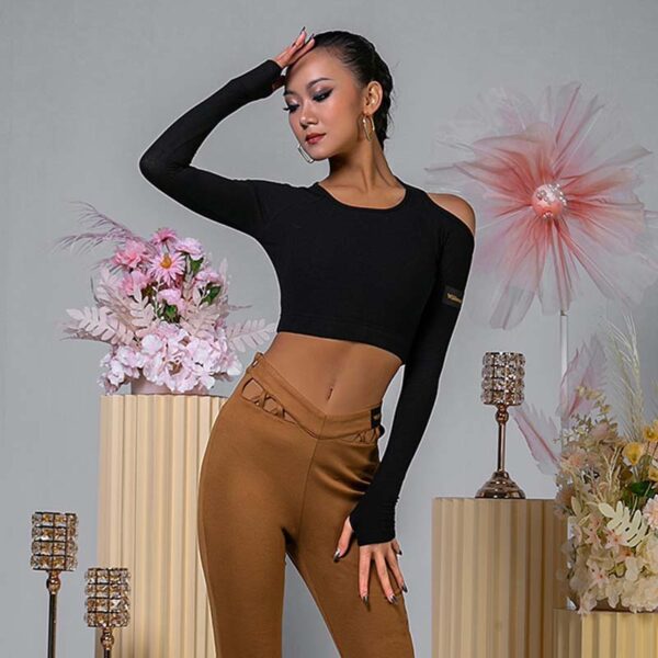 WJJ Women’s Hollow Dance Tops Professional Training Clothes - Image 7
