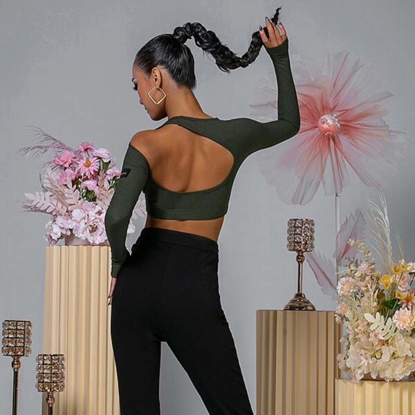 WJJ Women’s Hollow Dance Tops Professional Training Clothes - Image 8