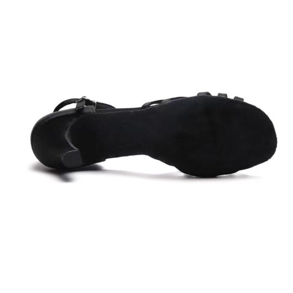 Women's Satin Customized Heel Ballroom Dance Shoes Latin Shoes - Image 9