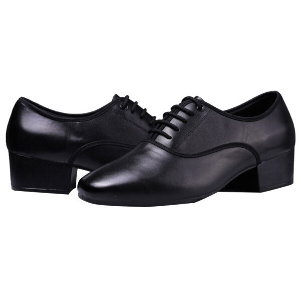 KCDANCE Men's Black Leatherette 4cm Heels Ballroom Dance Shoes Modern Dance Shoes - Image 3