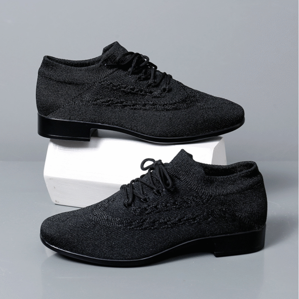 Men's Black 2.5cm Heels Ballroom Dance Shoes - Image 7