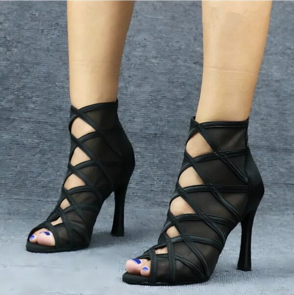 DS Women's Lace Customized Heel Heels Dance Boots Jazz Salsa Dancing Shoes