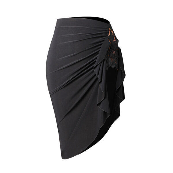 Z Women's Chinlon Tassel Latin Dance Skirt Dance Wear Training Performance Skirts - Image 4