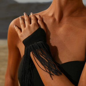 Z Women's Latin Dance Tassel Gloves Accessories