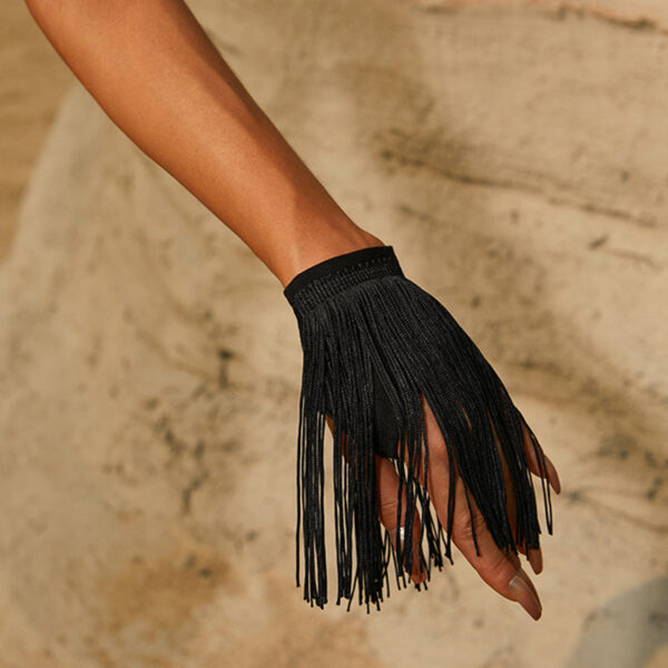 Z Women's Latin Dance Tassel Gloves Accessories - Image 5