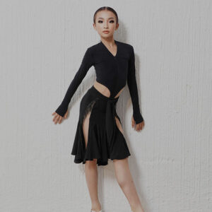 Z Girls Polyester Ruffles Latin Skirts Dance Wear