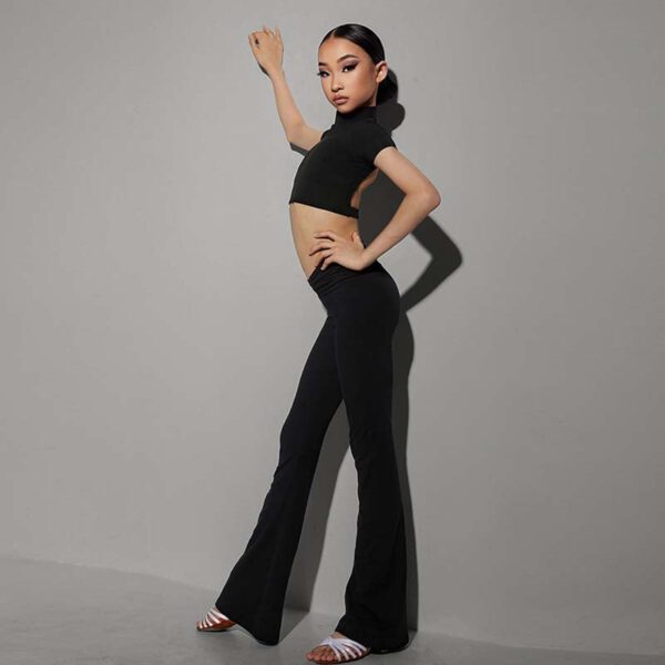 Z Girls Latin Dance PracticePants High Waist Dance Pants - Image 8
