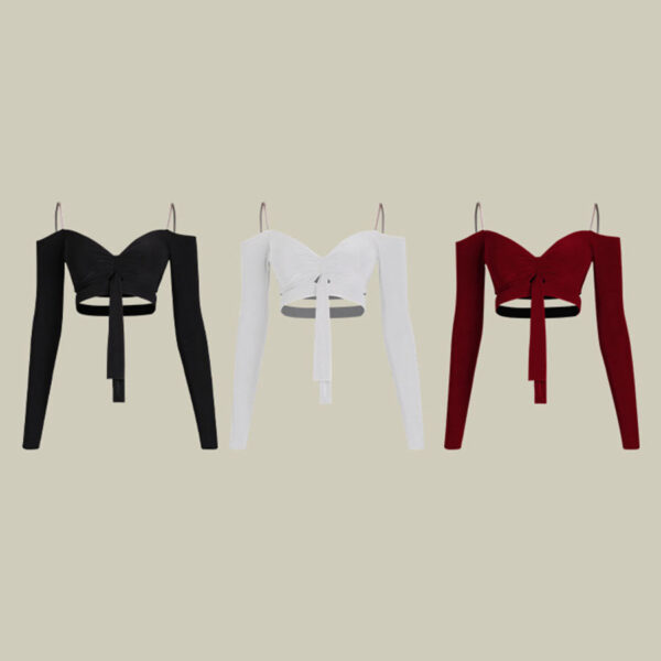 Z Girls Long-sleeved Dance Practice Tops Dancewear - Image 2