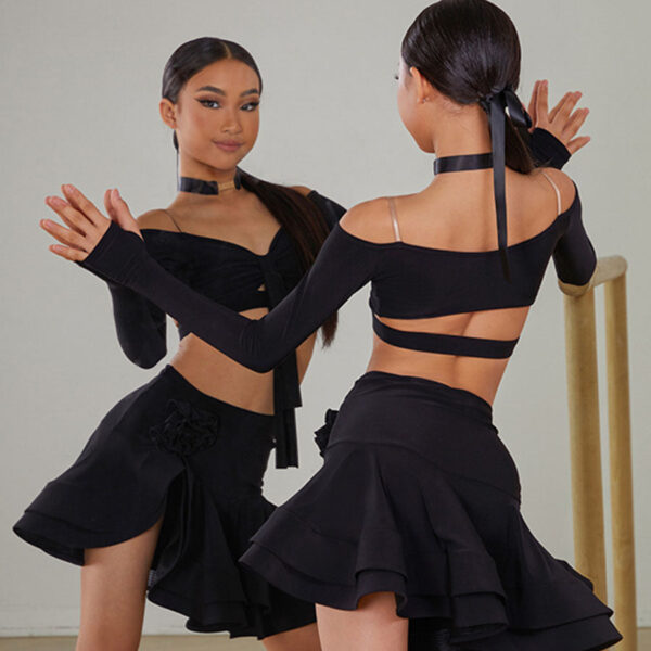 Z Girls Long-sleeved Dance Practice Tops Dancewear - Image 5