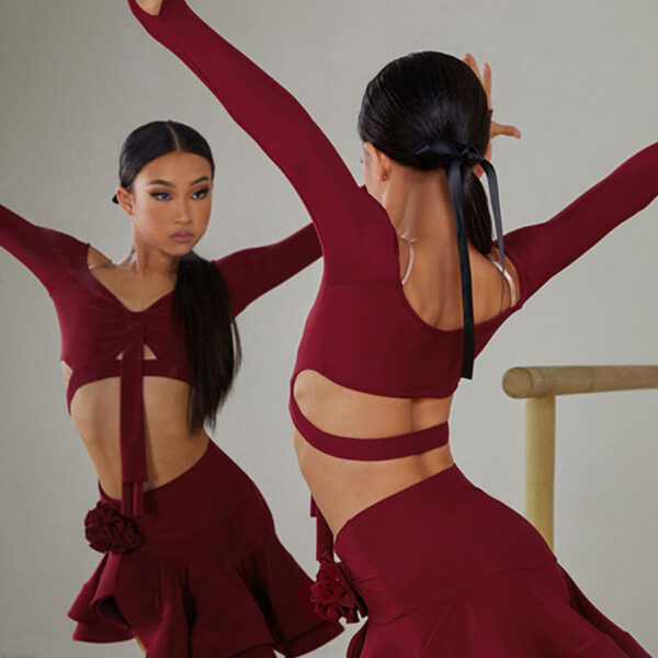 Z Girls Long-sleeved Dance Practice Tops Dancewear - Image 9