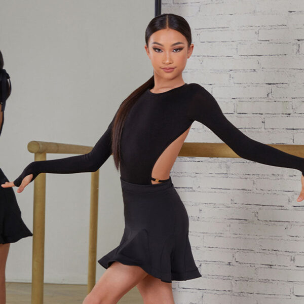 Z Girls Long-sleeved Dance Tops Practice Bodysuit - Image 7