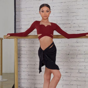 Z Girls Long-sleeved Dance Tops Practice Dancewear