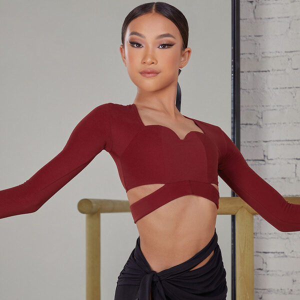 Z Girls Long-sleeved Dance Tops Practice Dancewear - Image 4