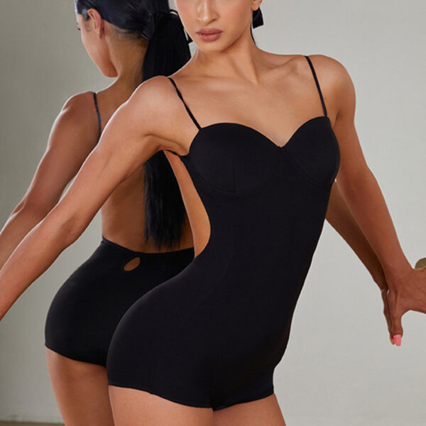 Z Women's Sling Backless Dance Tops Bodysuit Leotards Practice DanceWear - Image 9