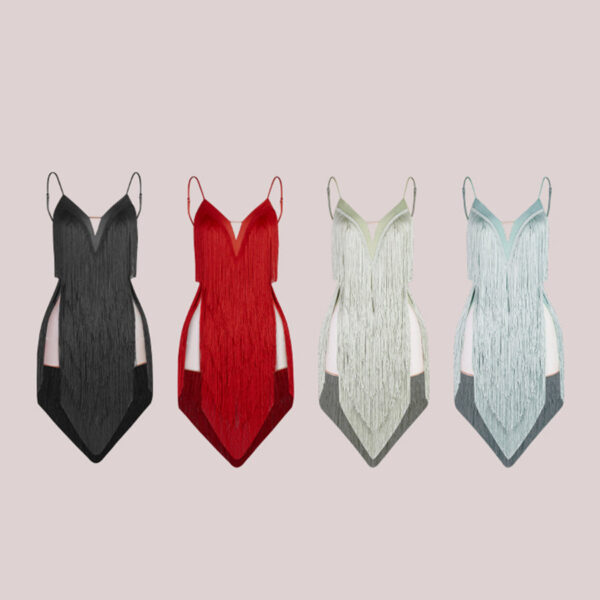 Z Women's Sleeveless Backless Dance Dress DanceWear Training Performance Dress - Image 2