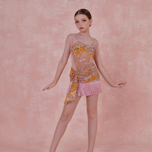 Z Girls Lace Backless Dancewear Practice Tops Bodysuit - Image 9