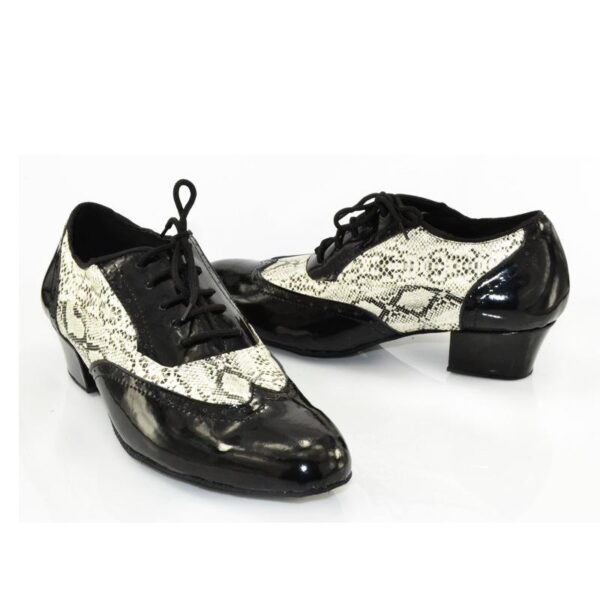 Men's Leatherette Heels Ballroom Dance Shoes Latin Shoes - Image 3
