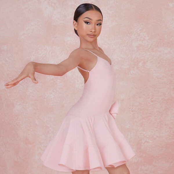 Z Girls Sleeveless V Neck Performance Dance Dresses Dancewear - Image 8