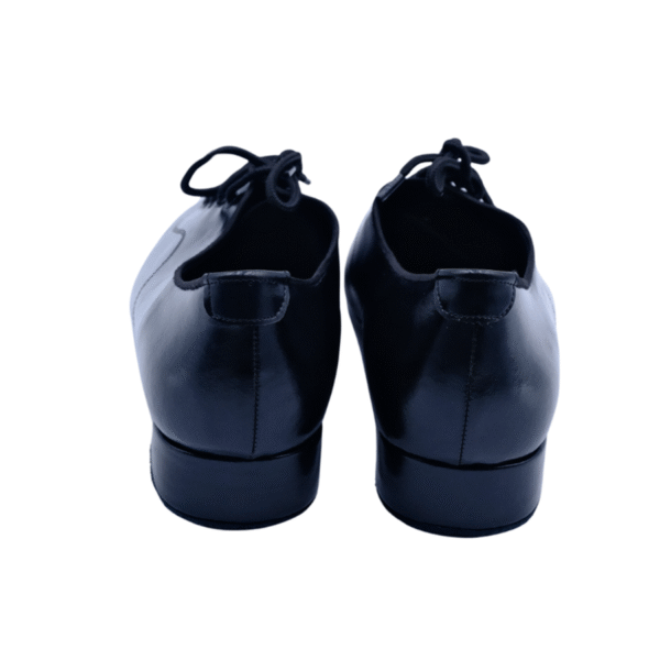 Men's 2cm Black Leatherette Heels Ballroom Dance Shoes - Image 5