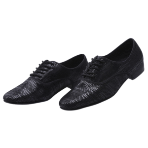 Men's Black Leatherette 3cm Heels Ballroom Dance Shoes