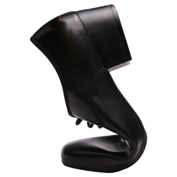KCDANCE Men's Black Leatherette 4cm Heels Ballroom Dance Shoes Modern Dance Shoes - Image 4