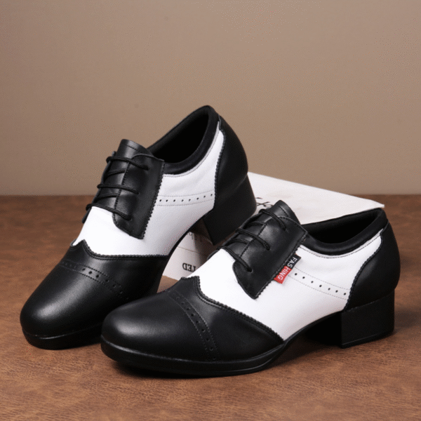 Men's 4cm Leatherette Heels Ballroom Dance Shoes - Image 2