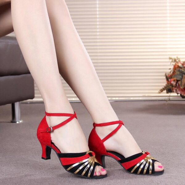 Women's Sparkling Glitter 3.5cm/5.5cm Heel Salsa Latin Dance Shoes Ballroom Dance Shoesm