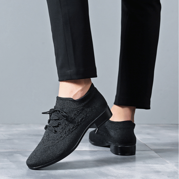 Men's Black 2.5cm Heels Ballroom Dance Shoes - Image 5