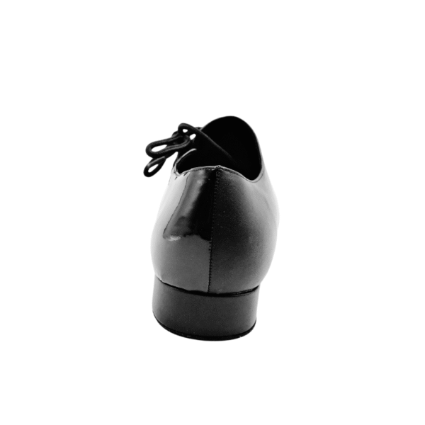 Men's 2cm Black Leatherette Heels Ballroom Dance Shoes - Image 4