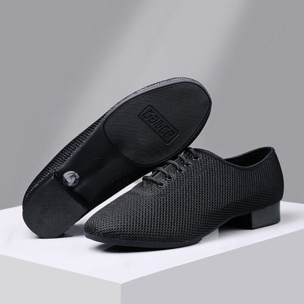 KCDANCE Men's 2.5cm Leatherette Heels Ballroom Dance Shoes - Image 3