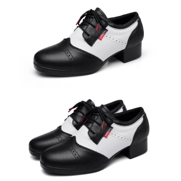 Men's 4cm Leatherette Heels Ballroom Dance Shoes - Image 7