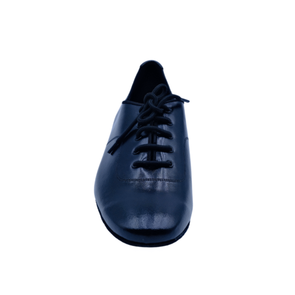 Men's 2cm Black Leatherette Heels Ballroom Dance Shoes - Image 6