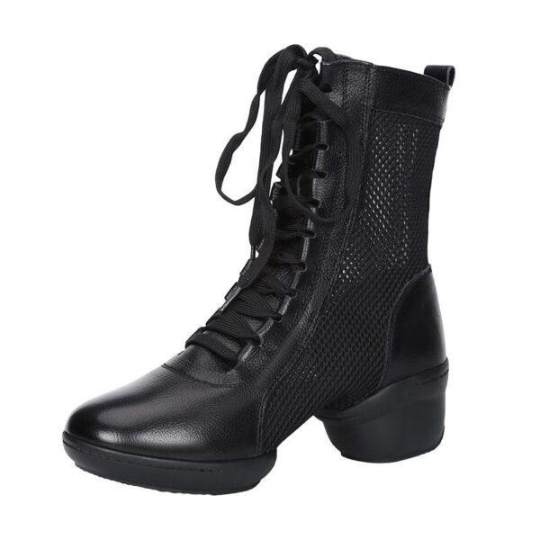 Women's Leatherette 4cm Heels With Lace-up Dance Shoes/Dance Boots/Jazz Boots