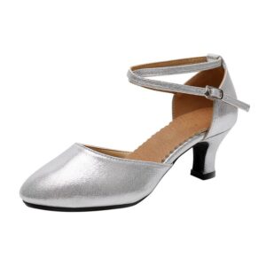 Women's Leatherette 3.5cm/5.5cm Heels Rubber Sole Swing Dance Shoes Ballroom Dance Shoes Modern Shoes